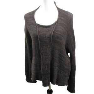 Skif Brown Crew Neck Sweater Size Large